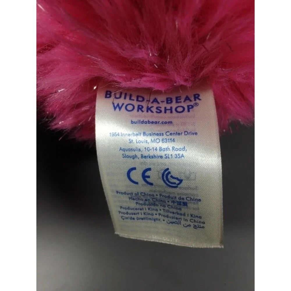 Build-A-Bear Workshop Fuchsia Pink Shimmer Shaggy Sloth